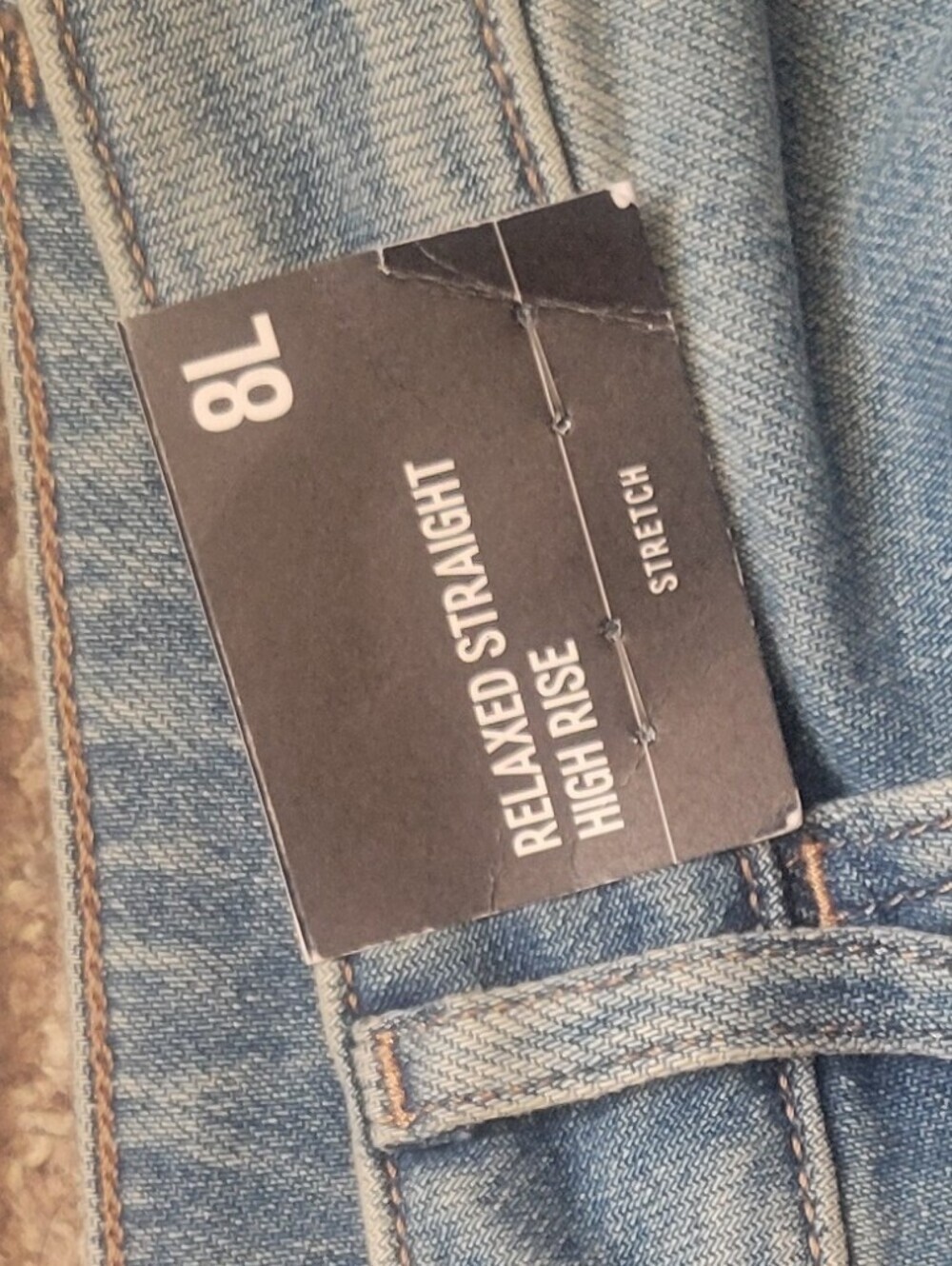 Express Light Blue Straight Cargo Jeans - Picture 4 of 11